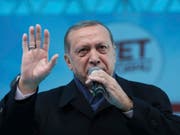 Der türkische Staatspräsident Recep Tayyip Erdogan will den inhaftierten deutsch-türkischen Journalisten Deniz Yücel auf keinen Fall an Deutschland ausliefern. (Archivbild) (Bild: KEYSTONE/AP Pool Presidential Press Service/YASIN BULBUL)