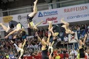 Das Feuerwerk der Extraklasse bringt dem BTV Luzern am Sprung die verdiente Goldmedaille. (Bild Marianne Baschung)