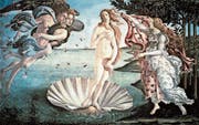 Entgegen dem Bildtitel hat Botticelli nicht die Geburt der Venus dargestellt, sondern ihre Ankunft auf Zypern. (Bild: PD)
