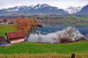 Zwischen der Goldmatt und dem Kurhaus in Sarnen soll ein neuer Seeuferweg entstehen. Bild: Adrian Venetz (Sarnen, 16. November 2016)