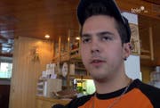 Dennis Koch hat den Brand hautnah miterlebt. (Bild: Tele1)