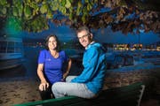 Carmen Muntwyler und Alois Burch freuen sich auf ihren Duo-Marathon. (Bild: Corinne Glanzmann (Luzern, 25. Oktober 2016))
