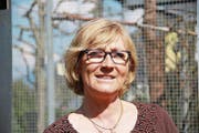 «In eine Voliere gehören einfach Aras.» Esther Bossert, Betreuerin Voliere (Bild: Andrea Waser / NZ (Stansstad, 29. März 2017))