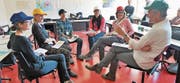 Die Obwaldner Lehrpersonen konnten unter zahlreichen Workshops auswählen. Bild: Romano Cuonz (Sarnen, 17. März 2017)