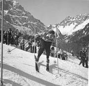 Der Schweizer Heinz von Allmen zählte zu den elegantesten Skirennfahrern der damaligen Zeit. (Bild: Archiv Walter Kuster)
