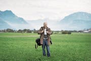 Gut ausgerüstet: Stephan Widmer. (Bild: Goran Basic/NZZ (Stans, 27. September 2017))