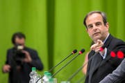 Nationalrat Gerhard Pfister, Präsident CVP, an einer Podiumsveranstaltung im Mai in Luzern. (Bild: Alexandra Wey, Keystone / Luzern, 10.05.2017EYSTONE))