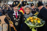 Der neue Gallivater Werner Schnüriger mit seiner Frau Rita. (Bild: Philipp Schmidli (Kriens, 13. januar 2018))