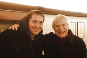 Peter Küchler, links, mit Clown Dimitri auf Tournee in Lugano. (Bild: pd)