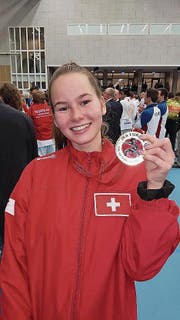 Sanne Dokter, Karatekämpferin aus Schötz. (Bild: pd)