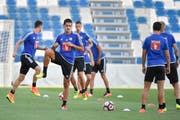 Das Abschlusstraining im Mapei Stadium. (Bild: Martin Meienberger / Freshfocus)