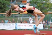 Möchte in der kommenden Saison 1,86 Meter überspringen: die 20-jährige Livia Odermatt aus Sempach. (Bild Hans-Peter Spielmann)