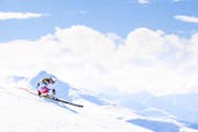 Aline Danioth auf ihrer Fahrt zu Gold in der Kombination. (Bild: Manuel Lopez / JWSC (Davos, 5. Februar 2018))