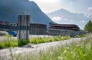 Der Installationsplatz für die Autobahnbaustellen im Gebiet Garnhänki. (Bild Corinne Glanzmann)