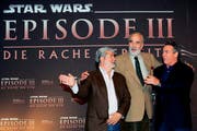 George Lucas bei der Premiere des letzten Star Wars Film: Die Rache der Sith im Jahr 2005. (Bild: EPA/ Soeren Stache)