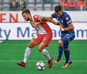Sollte wieder bei Kräften sein: FCL-Stürmer Tomi Juric (rechts). (Bild: Martin Meienberger/Freshfocus (Thun, 1. Oktober 2017))