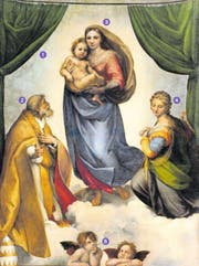 Gelangweilt oder nachdenklich? Die beiden Engelchen zu Füssen der Madonna haben ein Eigenleben entwickelt. (Bild: PD)