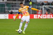 Der Luzerner Lazar Cirkovic am Ball. (Bild: Martin Meienberger/freshfocus (Lugano, 18. März 2018))