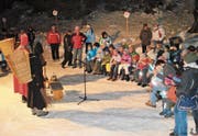 Auch in diesem Jahr werden die Kinder wieder gespannt den Worten des Samichlaus folgen. (Bild: PD (Haldi, Dezember 2016))