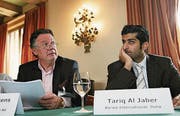 2008 gibt die Barwa Real Estate Company aus Katar bekannt, dass sie den Bürgenstock gekauft hat. Sie spricht von 300 Millionen Franken aus dem Wüstenstaat, die investiert werden sollen. Mehrheitseigner der Firma ist damals der Staat Katar mit einem Anteil von 45 Prozent. Mit privatem Geld ebenfalls aus Katar wird das 1906 eröffnete Hotel Honegg oberhalb Ennetbürgen zu einem 5-Sterne-Hotel umgebaut. Gastgeber Peter Durrer (Bild) kann es 2011 neu eröffnen. (Bild: Remo Nägeli)