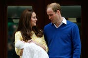 Kate und William mit (Bild: Keystone)