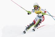Goldfahrt: Aline Daniot. (Archivbild: Manuel Lopez/Keystone (Davos, 5. Februar 2018))