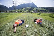 Impresssionen von der EM im Handmähen in Ingenbohl. (Bild: Keystone)