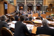 Blick in eine Sitzung des Ständerats im Bundeshaus in Bern. (Symbolbild Keystone)