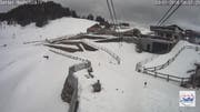 Kein Betrieb am Mittwochmorgen auf dem Hochstuckli. (Bild: Webcam sattel-hochstuckli.ch)