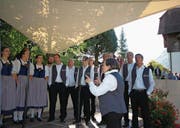 Jodlerklub Flüeli-Ranft singt die Bruder-Klaus- Jodlermesse initiiert von Dirigentin Silvia Windlin (Bild Marion Wannemacher)