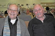 Franz Nussbaumer (links) und Werner Amstutz. (Bild: Birgit Scheidegger (Ennetmoos, 29. November 2017))