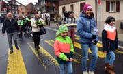 Bei winterlichem Schneegestöber erfolgte der Einzug ins «Baumeli». (Bild: Erhard Gick)
