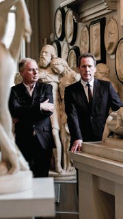 Lassen sich nicht hetzen: Die Musiker Paul Humphreys und Andy McCluskey. (Bild: Mark McNulty)