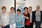 Der Vorstand von Insieme Uri, von links Helen Gisler, Sara Fedier, Irene Tresch, Präsidentin Anita Epp, Trudi Rothenbühler und Monika Hasler. (Bild: Georg Epp (Schattdorf, 30. März 2017))