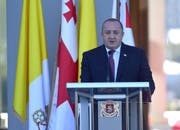 Der Präsident von Georgien, Giorgi Margvelashvili, verurteilte den versuchten Anschlag scharf. (Bild: EPA/LUCA ZENNARO)