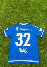 Das neue Heimtrikot des FC Luzern (Rückseite). (Bild: Roger Grütter / Neue LZ)