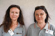 Lina Kalibataité und Alge Suliarkaite Litauen. (Bild: Romano Cuonz (Flüeli, 16. Juni 2017))