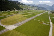 Der ehemalige Militärflugplatz in Buochs. (Bild: Keystone/Urs Flüeler)