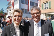 Ständerats-Vizepräsidentin Karin Keller und Nationalrat Karl Vogler.