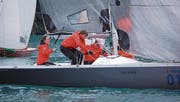Corinne, Aldo und Adrian Meyer (von links) konnten auf dem Urnersee nicht an die Erfolgsserie anknüpfen. (Bild: Walter Rudin (Flüelen, 2. Juli 2017))
