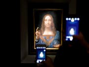 Dieses Bild von Leonardo da Vinci wurde bei einer Auktion in New York für 450 Millionen Dollar versteigert. (Justin Lane/Keystone) (Bild: KEYSTONE/EPA/JUSTIN LANE)