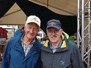 Josef "Gumper" Odermatt (links) und Wiesenberg-Jodler Franz Lussi. (Bild: Kurt Liembd (NZ) (Nidwaldner Zeitung))
