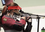 War das Mass aller Dinge: Tagessiegerin Jana Gisler. (Bild: Paul Gwerder (Altdorf, 18. Februar 2018))