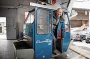 Paul Odermatt in der Talstation der Wiesenberg-Bahn in Dallenwil. (Bild: Corinne Glanzmann (Dallenwil, 19. Dezember 2017))