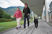 Christina ist die Freude ins Gesicht geschrieben, wenn sie mit Ruth Anklin und Alayah auf Tour ist. (Bilder: Urs Hanhart (Schattdorf, 19. September 2017))