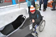 Mike Bucher am Parasliding World Cup in St. Moritz. (Bild: pd)