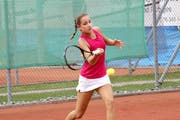 Gehört bereits einem nationalen Kader an: U-14-Juniorin Joëlle Lanz (TC Luzern Lido). (Bild Brigit Fischer)