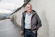 Noldi von Büren an der Mürgstrasse in Stans. (Bild: Corinne Glanzmann (Stans, 21. Februar 2017))