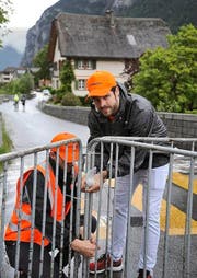 Rollhockey-Nationalspieler Joshua Imhof war einer der über 550 Helfer. (Bild: Urs Hanhart (Neue UZ))