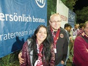Renato Walker und Corina Wyser sind Urner, aber eingefleischte Servette-Fans. (Bild: PD)